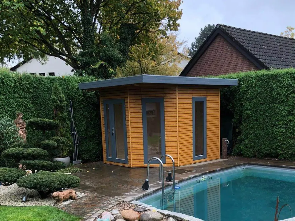 Gerätehaus von BHB, Modell Mh 2530 F 5-Corner + 50 Vd