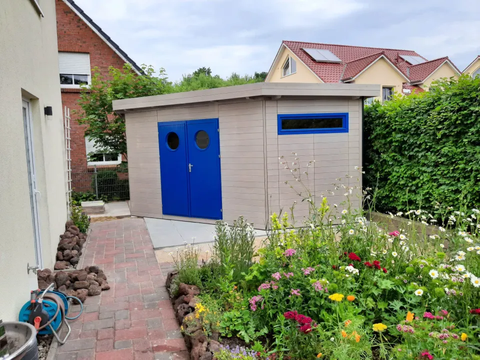 Gerätehaus von BHB, Modell Mh 6126 F 6-Corner