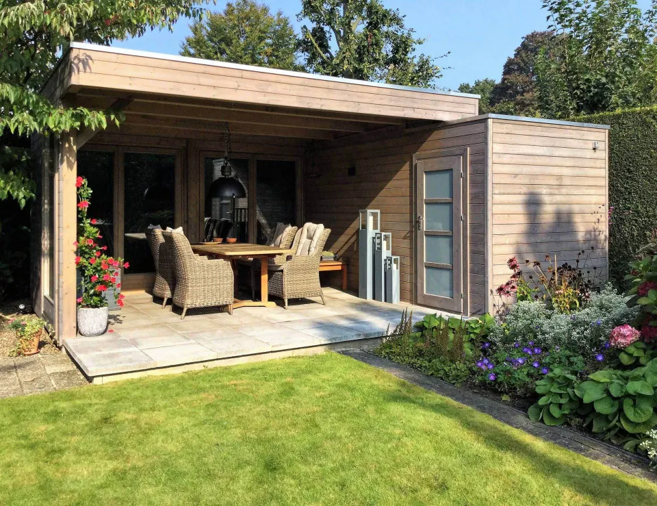 Gartenhaus von BHB, Modell Cara Cubo 2141 Et + 420 An