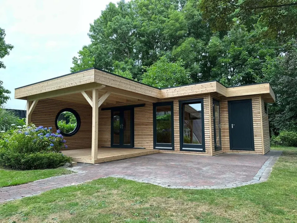 Gartenhaus von BHB, Modell Cara Fiesta 7839 F + 355 An