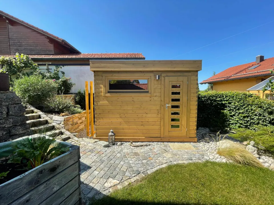 Gartensauna von BHB, Modell Chiemsee, Ansicht 2 von 4