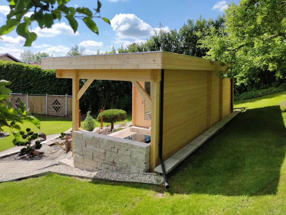Gartensauna von BHB, Modell Lolland, Ansicht 3 von 4