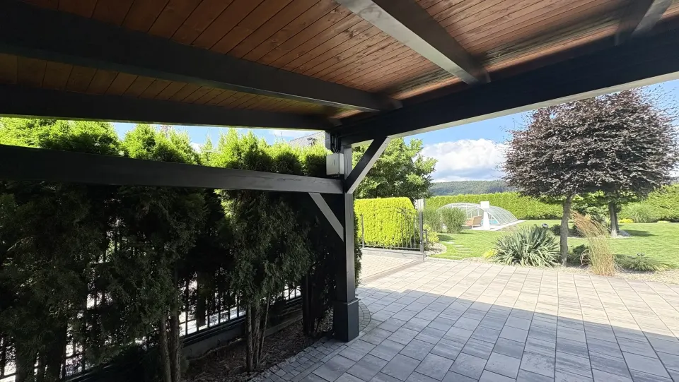 Wiata drewniana BHB, model Carport Arco, ujęcie 3 z 6