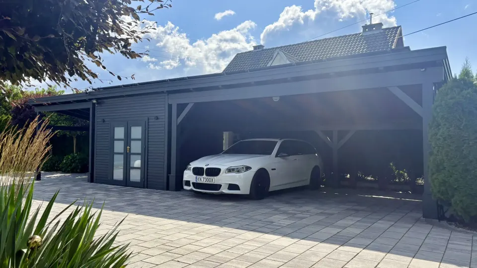 Wiata drewniana BHB, model Carport Arco, ujęcie 4 z 6