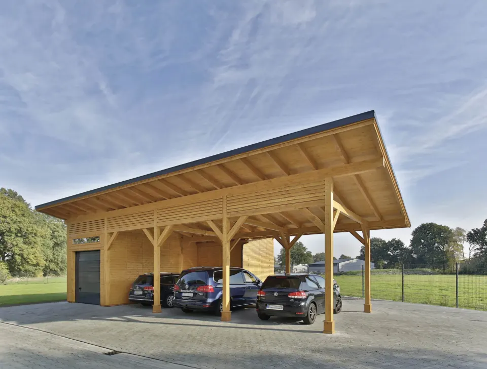 Carport von BHB, Modell Carport Butterfly, Ansicht 1 von 4