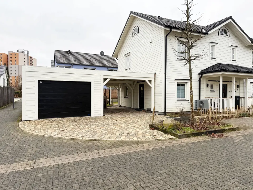 Wiata drewniana BHB, model Carport Modern 6983, ujęcie 2 z 2